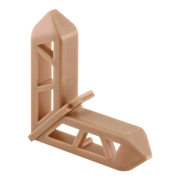 Prime-Line Prime-Line Bronze Plastic 3/4 in. W X 7/16 in. L Screen Frame Corner 1 pk PL 15767 - main
